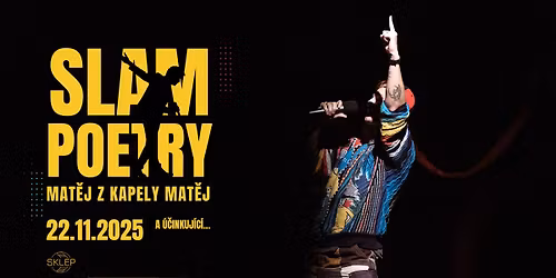 Slam Poetry \/\/ 22.11. \/\/ Sklep bar T\u00e1bor