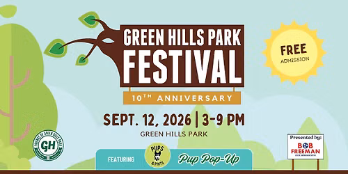 Green Hills Park Festival 10th Anniversary!