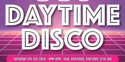  Oh My Days TJ's 80's Daytime Disco At RIVA Stafford In Aid Of CCPA