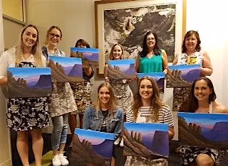 Paint & Sip - Saturday 1pm Brisbane City byo Studio