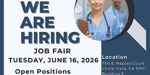 Summer Job Fair - Chula Vista Veterans Home