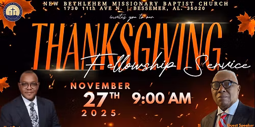 Thanksgiving Day Fellowship Service 2025
