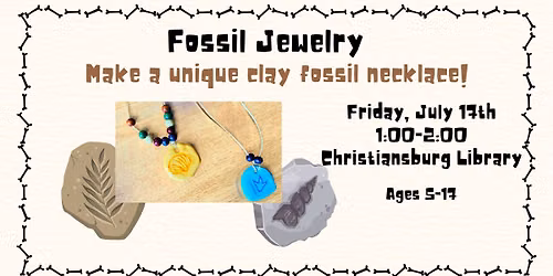 Make Your Own Fossil Jewelry
