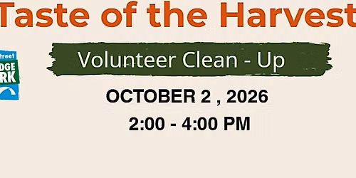 Taste of the Harvest Volunteer Clean -Up