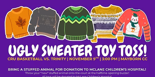 TOY TOSS @ Cru Basketball