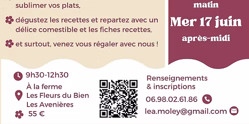 Atelier Fleurs et d\u00e9lices comestibles