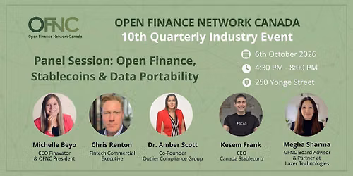 Open Finance Network Canada: 10th Quarterly Industry Event