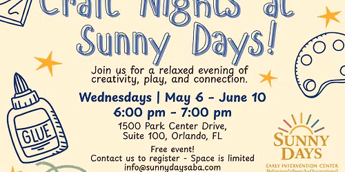 Craft night at Sunny Days