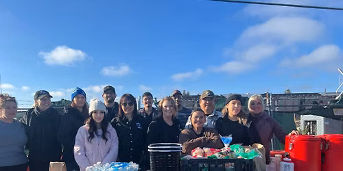 Serving food and Gifting clothes to the unhoused around Sacramento