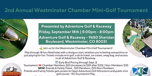 2nd Annual Westminster Chamber Mini Golf Tournament