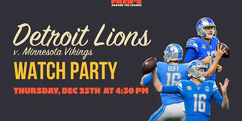 Detroit Lions Watch Party @ Fred's