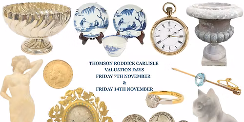 Carlisle Auction VALUATION DAYS: Jewellery, watches, silver, coins, banknotes, militaria, antiques a