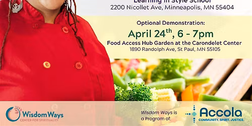 Sustain: Cooking Demonstration and Conversation w\/ Chef Lachelle Cunningham