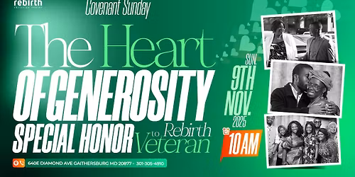 Convenant Sunday of The Heart of Generosity
