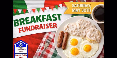 Herrin Masonic Lodge Fundraising Breakfast \u2013 May 30th
