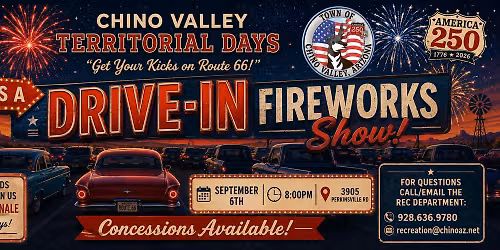 Territorial Days 2026 - Drive-in Fireworks!