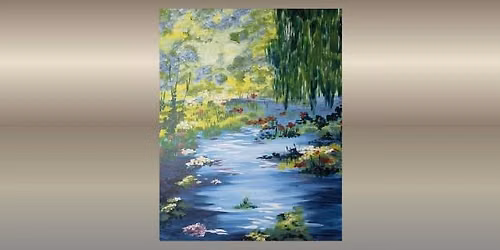 \ud83c\udf3f\ud83c\udfa8 Paint and Sip: Monet Inspired Weeping Willow \u2728\ud83d\udc9a