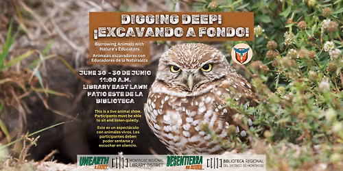 Digging Deep! with Nature's Educators \/\/ \u00a1Excavando a fondo! con Educadores de la Naturaleza