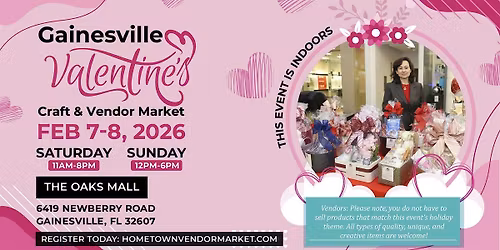 Gainesville Valentine\u2019s Craft & Vendor Market