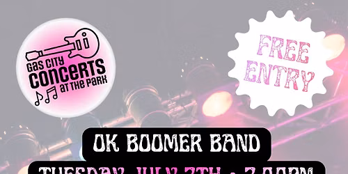 OK BOOMER BAND Gas City Concerts at the Park