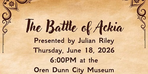 The Battle of Ackia