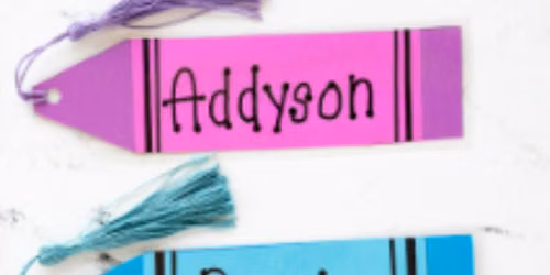 Let\u2019s Craft! Crayon Bookmarks in Little Red Schoolhouse