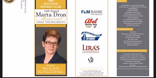 25th Annual Marta Dron Memorial Golf Tournament