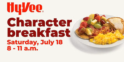 Character Breakfast at Hy-Vee: 7\/18
