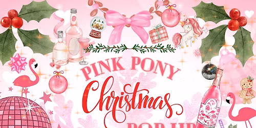 Pink Pony Christmas Pop Up