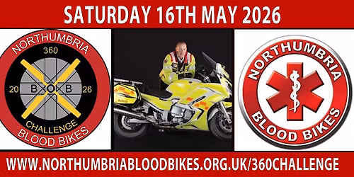 Northumbria Blood Bikes 360 Challenge 2026