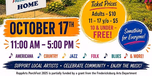 Fredericksburg PorchFest by RappArts