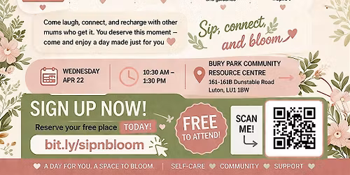 Sip & Bloom: A Wellbeing Day for Mums!