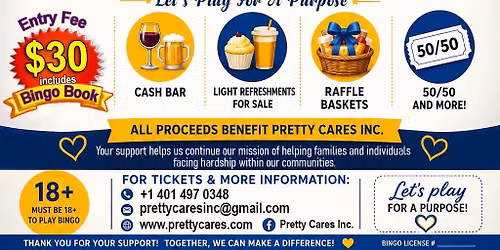 Pretty Cares Bingo Fundraiser 