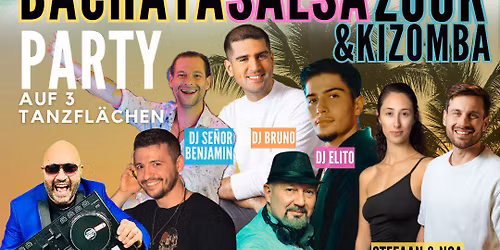 Bachata Salsa Zouk&Kizomba Party in Essen auf 3 Tanzfl\u00e4chen