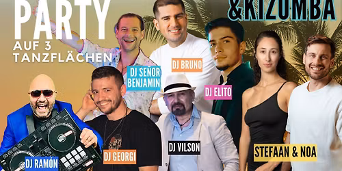 Bachata Salsa Zouk&Kizomba Party in Essen auf 3 Tanzfl\u00e4chen