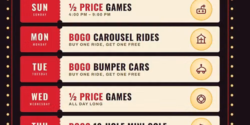 Thursday-BOGO 18 Hole Mini Golf