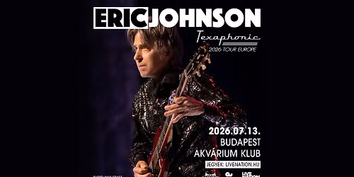 SOLD OUT! Eric Johnson | Budapest 2026