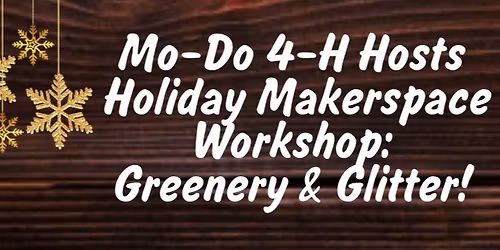 Mo-Do 4-H Holiday Makerspace Workshop! 