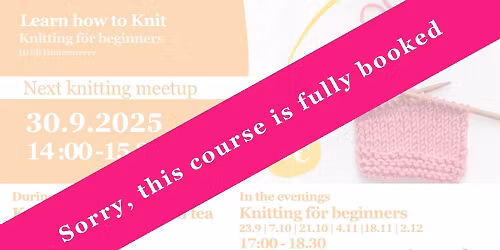 \u2728Learn how to Knit \u2728 Free Event at Loftet