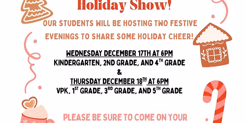 Winter Concert for K, 2nd, & 4th grades