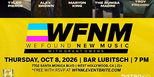Maryon King, The Rumba Madre, Alex Brown, Troy Fredric, Tyler Pierce