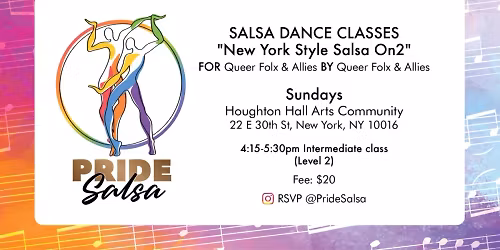 Queer Salsa Classes for Intermediate dancers on Sundays