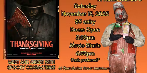 Movie night at the Miller: Thanksgiving