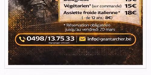 Spaghetti \u00e0 Gogo de l'Archer de Bois-de-Lessines