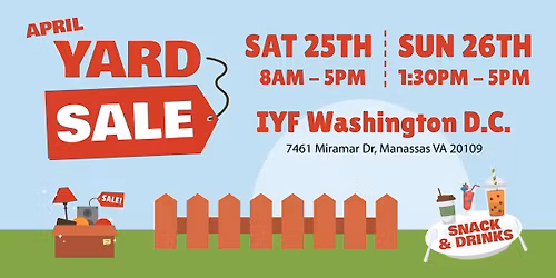 April 2026 Yard Sale