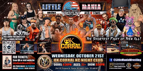 Topeka, KS - Little Mania Mini Wrestling @ OK Corral