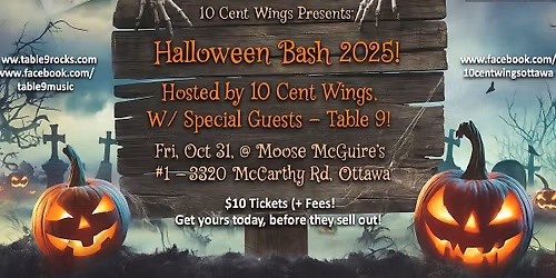 Halloween Costume Party - Moose McGuires HuntClub