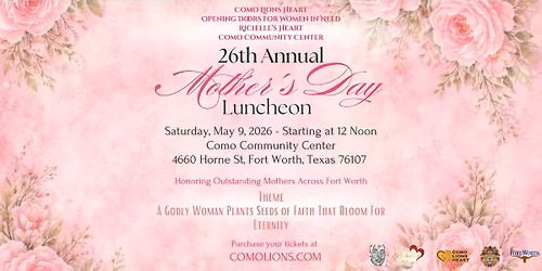 26th Annual Mother;s Day Luncheon Hosted