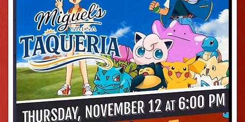 Pokemon Themed Trivia at Miguel's Salsa