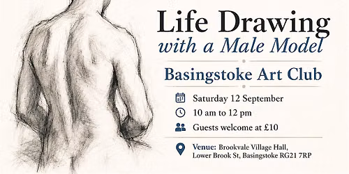 Life Drawing in Basingstoke with a Male Model
